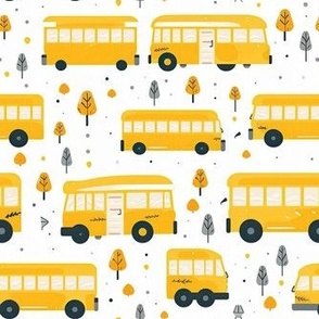 Smaller Yellow School Busses