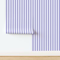 Lilac and white one inch stripe - vertical stripe