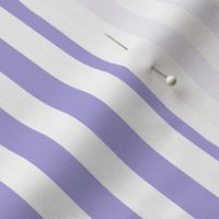 Lilac and white half inch stripe - vertical stripes