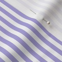 Lilac and white quarter inch stripe - vertical