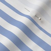 Sky blue and white half inch stripes - vertical