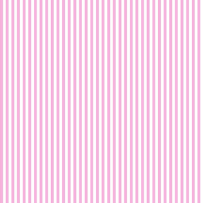 Pink and white quarter inch stripe - vertical