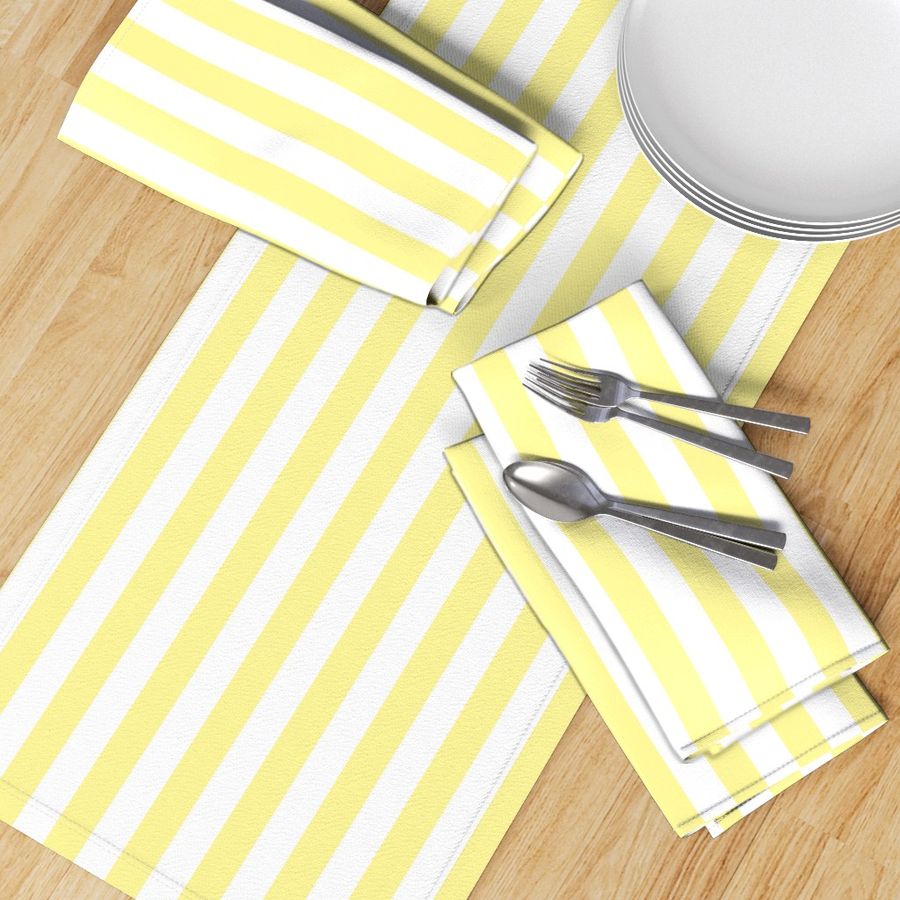 Yellow and white one inch stripe - vertical