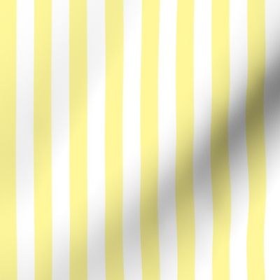 Yellow and white half inch stripe - vertical