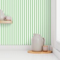 Green and white half inch stripe - vertical