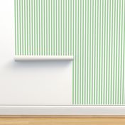 Green and white half inch stripe - vertical