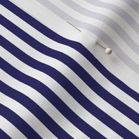 Navy blue and white quarter inch stripe - vertical