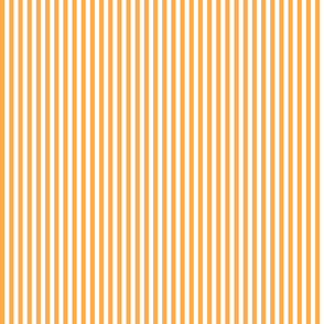 Orange and white quarter inch stripe - vertical