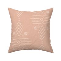 Boho Geometry - Large Scale Wallpaper - Almost Apricot