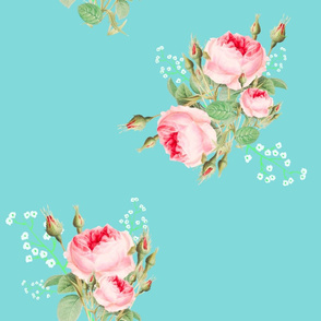 Pink roses,flowers pattern 