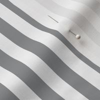Ultimate gray and white half inch stripe - vertical