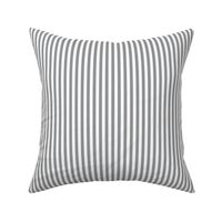 Ultimate gray and white quarter inch stripe - vertical