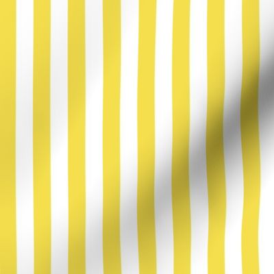 Illuminating yellow and white half inch stripe - vertical