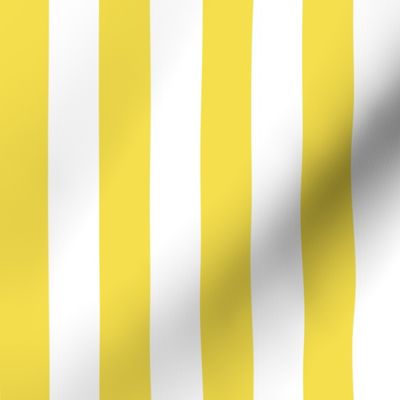 Illuminating yellow and white one inch stripe - vertical