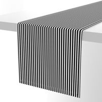 Black and white quarter inch stripes - vertical