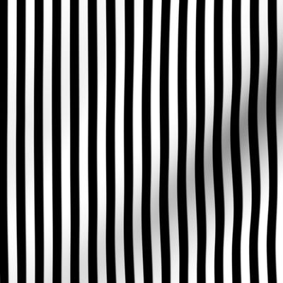 Black and white quarter inch stripes - vertical