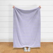 Lilac and white one inch stripes - horizontal