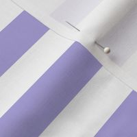 Lilac and white one inch stripes - horizontal