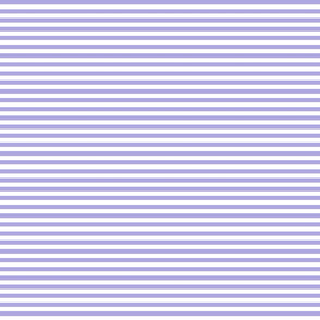 Lilac and white quarter inch stripes - horizontal