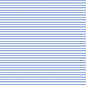 Sky blue and white quarter inch stripes - horizontal
