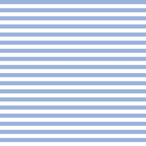Sky blue and white half inch stripes - horizontal