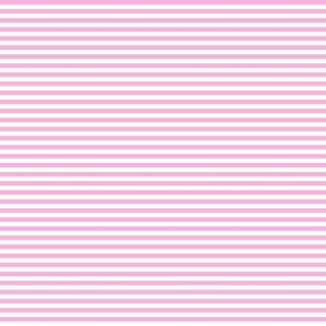 Pink and white quarter inch stripes - horizontal