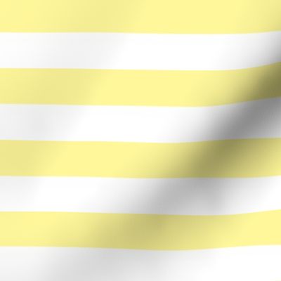 Yellow and white one inch stripes - horizontal