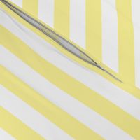 Yellow and white one inch stripes - horizontal