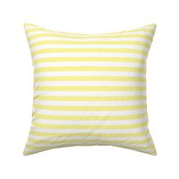 Yellow and white half inch stripes - horizontal