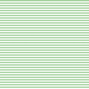 Green and white quarter inch stripe - horizontal