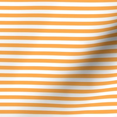 Orange and white quarter inch stripes - horizontal