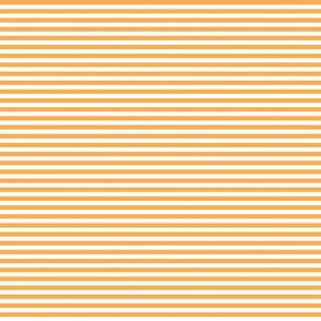 Orange and white quarter inch stripes - horizontal