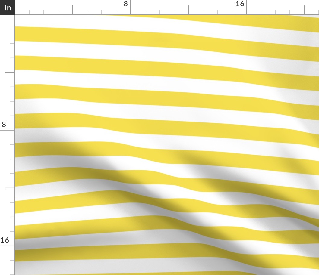 Illuminating yellow and white one inch stripes - horizontal