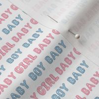SMALL baby  balloons - gender reveal, pink and blue, baby fabric, baby shower, cute baby, baby boy, baby girl