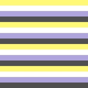 Enby Pride Stripes (mid colour) - 1/2 inch