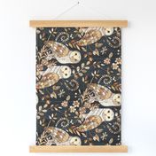 Rotated Wooden Wonderland Barn Owl Collage - large