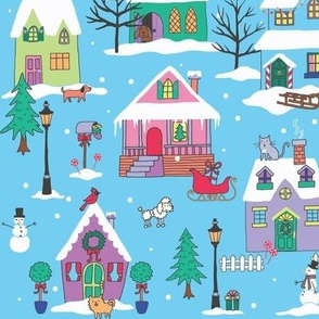 Dogs and Cats Christmas Town