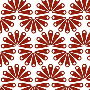 Pattern 0083b - abstract red petals