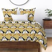 puffin pair gold large