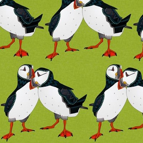 puffin pair lime