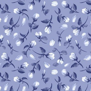 Rosebuds + Petals | Small | Light Blue