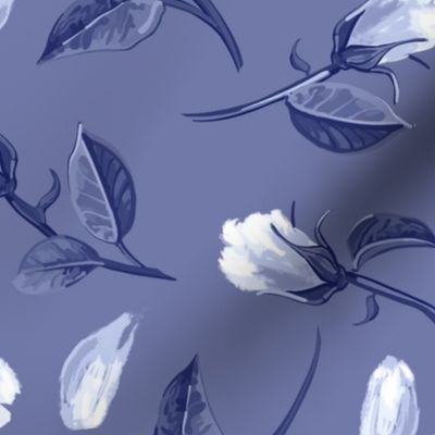 Rosebuds   Petals - Medium Blue