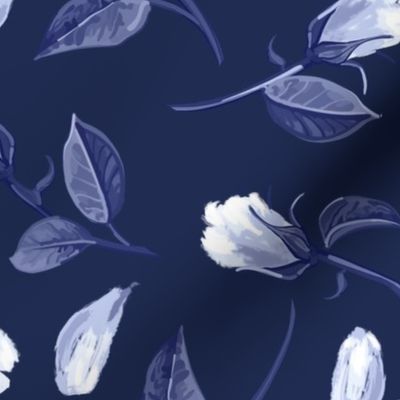 Rosebuds + Petals | Deep BLue