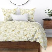 Country Dogs Toile Mustard