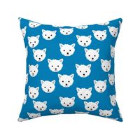 Minimalist west highland white terrier dogs and paws design kids classic blue white