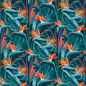 Tropical Flora Wallpaper / Small scale