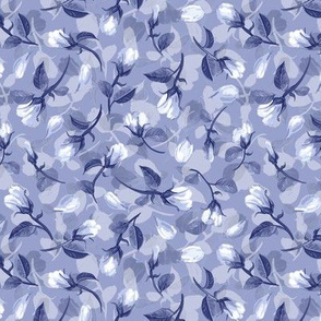 Rosebuds   Petals |Small| Full - Light Blue