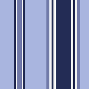 Stripes  Coordinate | Medium Warm Blues