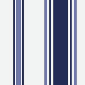 Stripes  Coordinate | Warm Blues on Blue