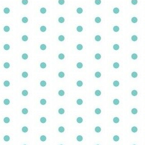 Fabric Adhesive Pattern: 210 X 290 Mm A4 Turquoise Polka Dots 